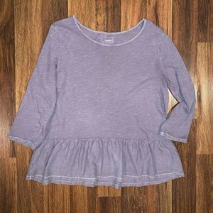 Peplum tee shirt